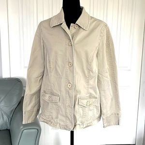 Encore Casual Khaki Jacket, Size 16